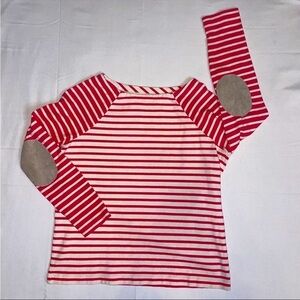 vineyard vines striped boatneck top Suede Elbow small